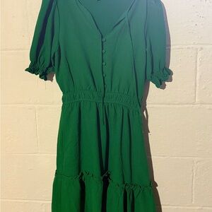 Draper James Vibrant Green Midi Dress